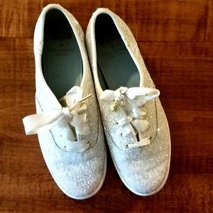 Women's Kate Spade Keds, Champion Glitter, Size 6